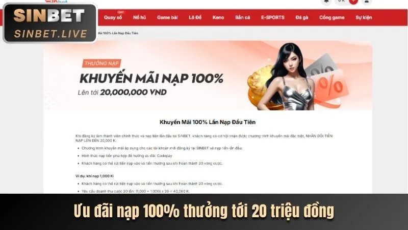 Thưởng nạp lại và sự kiện vn123 nhà cái